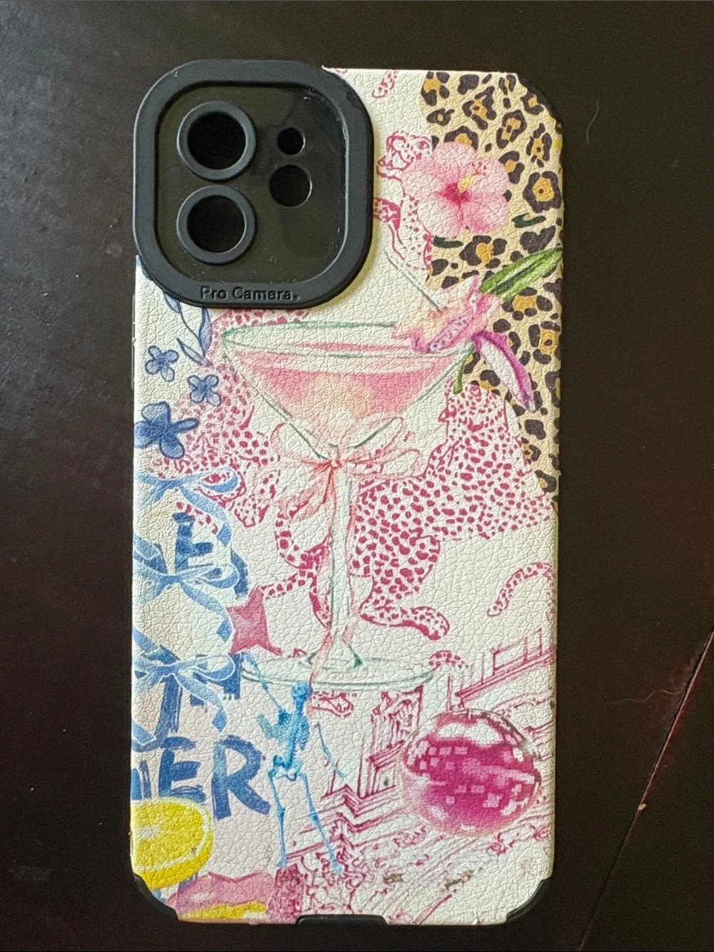Pink Floral Pattern I-Phone 12 Case - Compatible Protective Cover